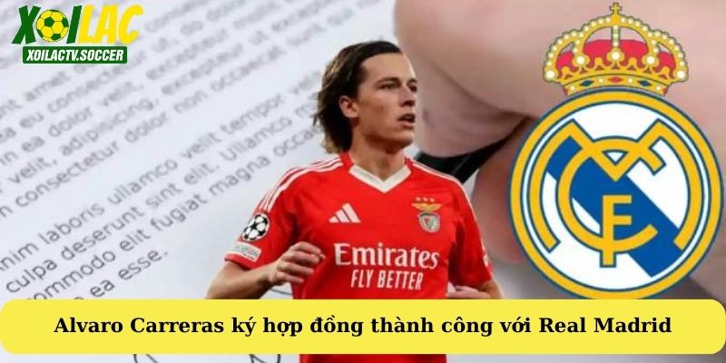Real Madrid chính thức công bố tân binh Alvaro Carreras Real Madrid chính thức công bố tân binh Alvaro Carreras